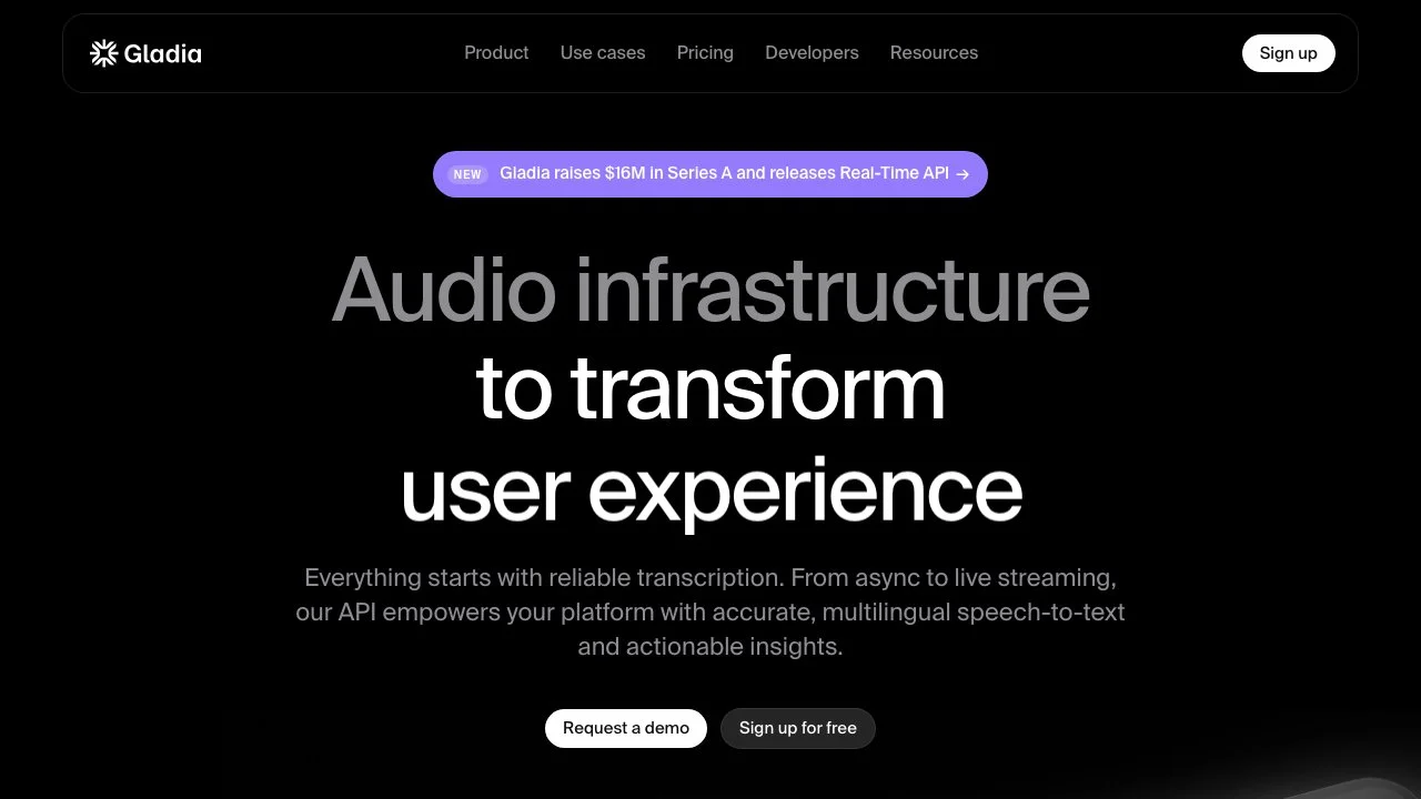 Gladia: Real-Time Audio Transcription API for Businesses