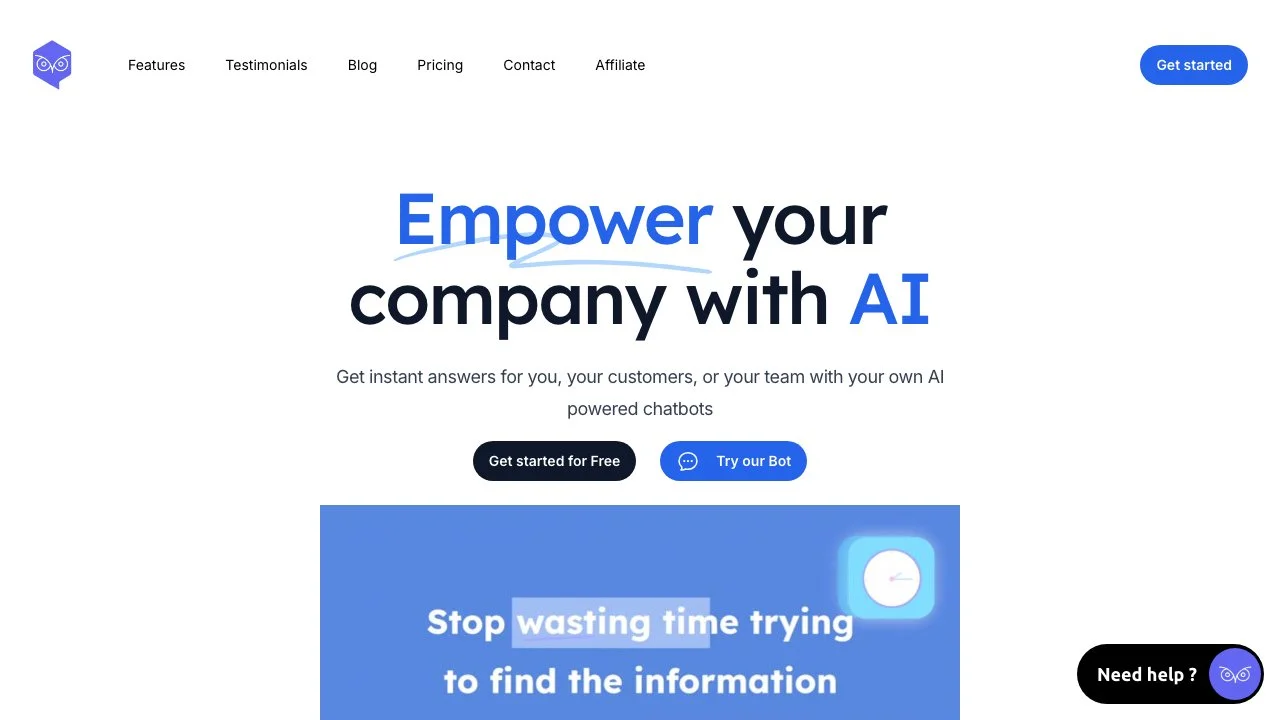 Owlbot: The Advanced AI Chatbot for Your Business Needs