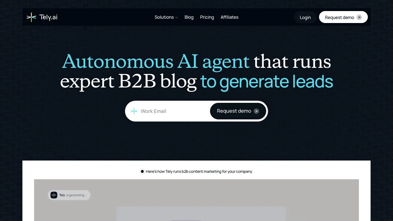 Tely AI: Transform Your B2B Content Marketing Strategy