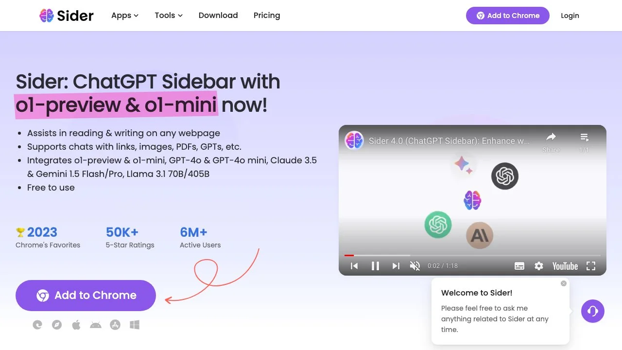 Sider: Your Ultimate AI Assistant with ChatGPT & More