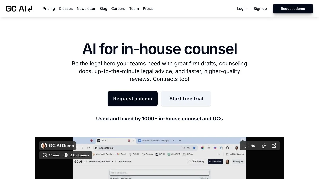 GC AI: Transforming In-House Legal Work with AI