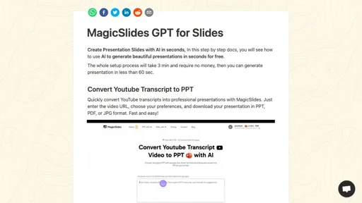 MagicSlides GPT for Slides