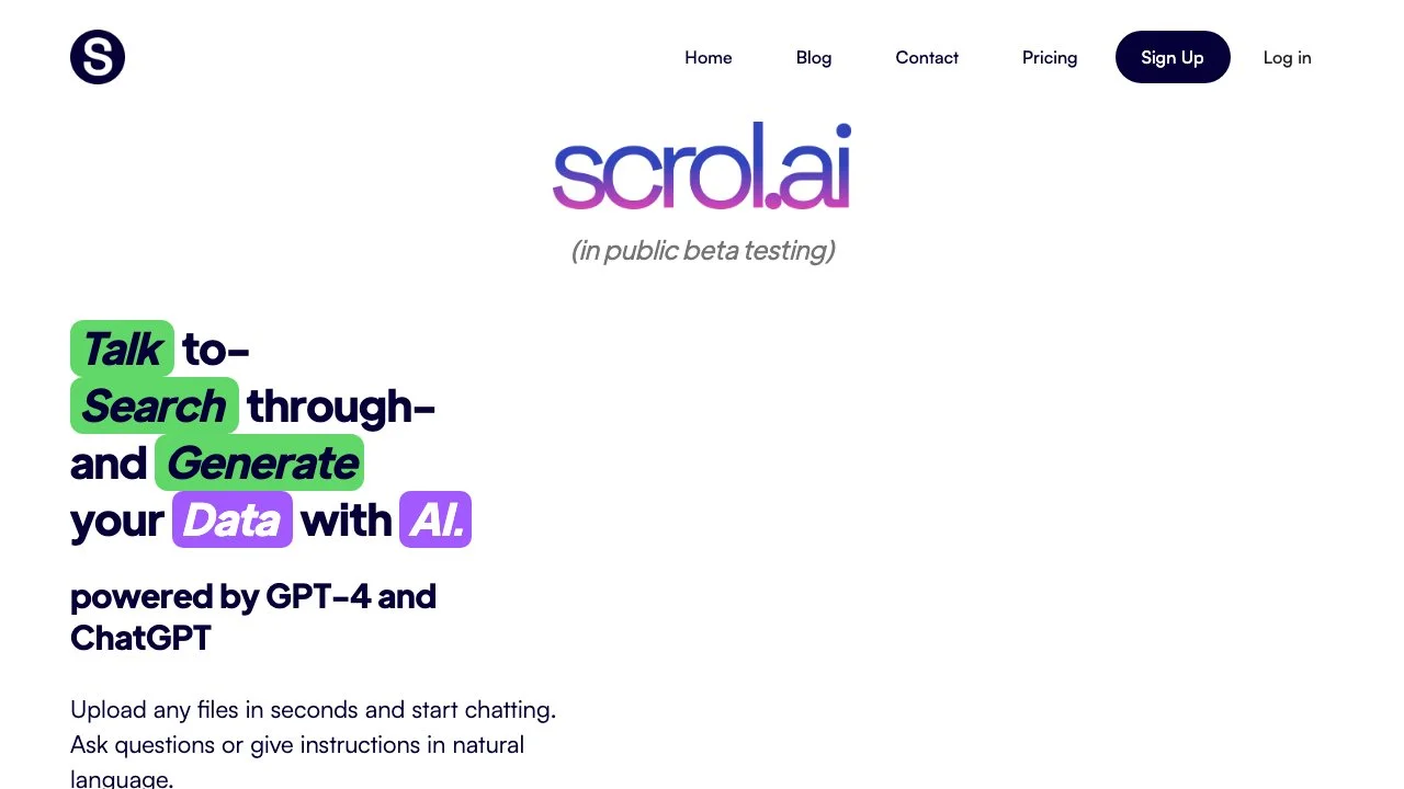 Scrol.ai: Revolutionize Your Data Management with AI