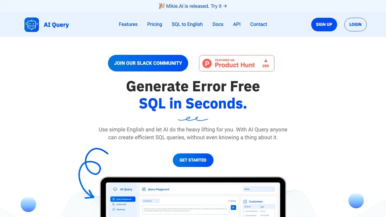 Generate SQL Queries with AI in Seconds | AI Query