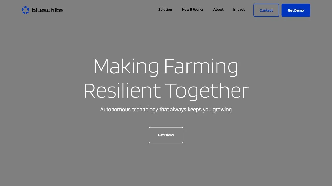 Bluewhite: Transforming Agriculture with Autonomous Technology