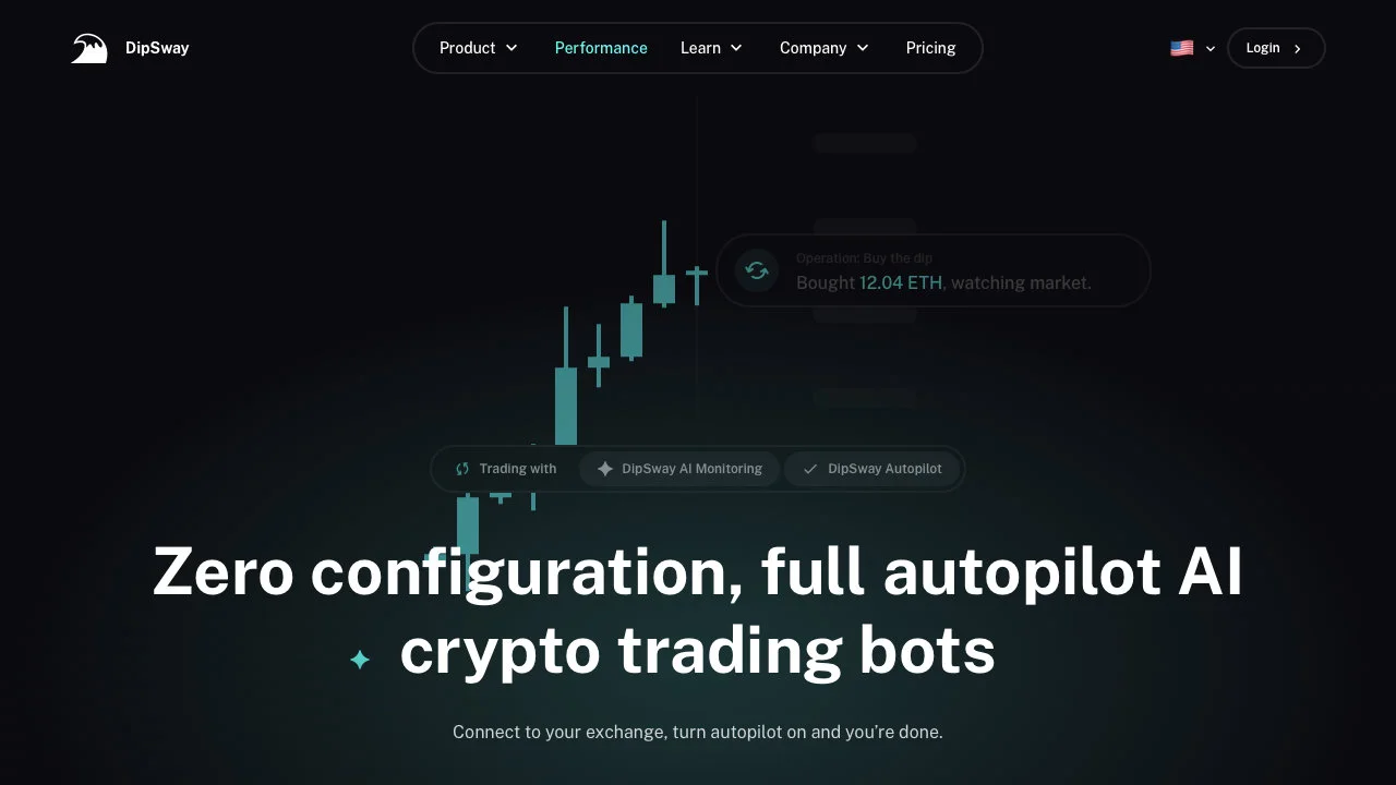 DipSway: Full Autopilot AI Crypto Trading Bots