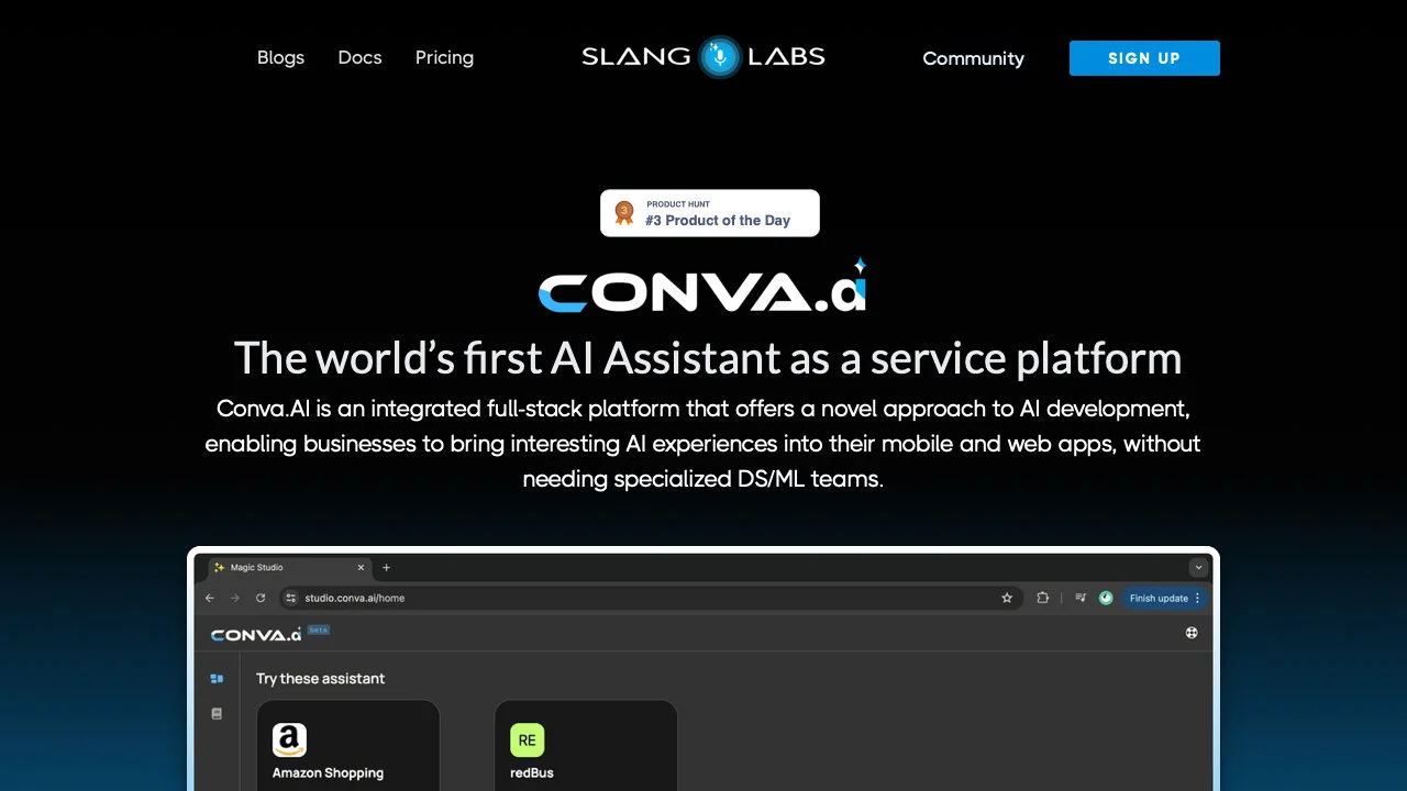 Conva.AI: The Leading AI Assistant as a Service Platform