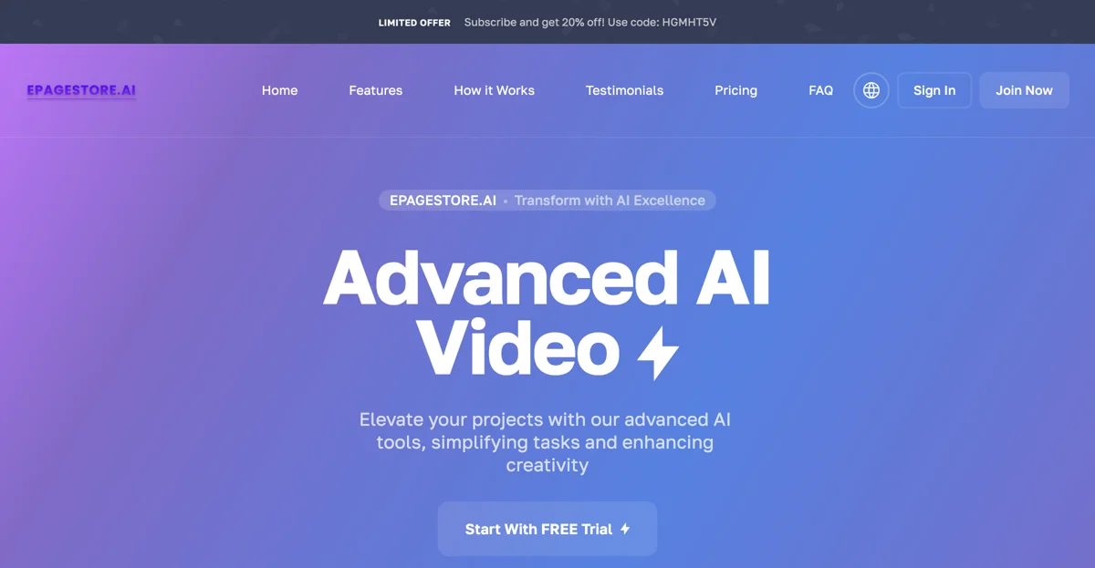 Unlock Creativity with EPAGESTORE.AI - Free AI Tools