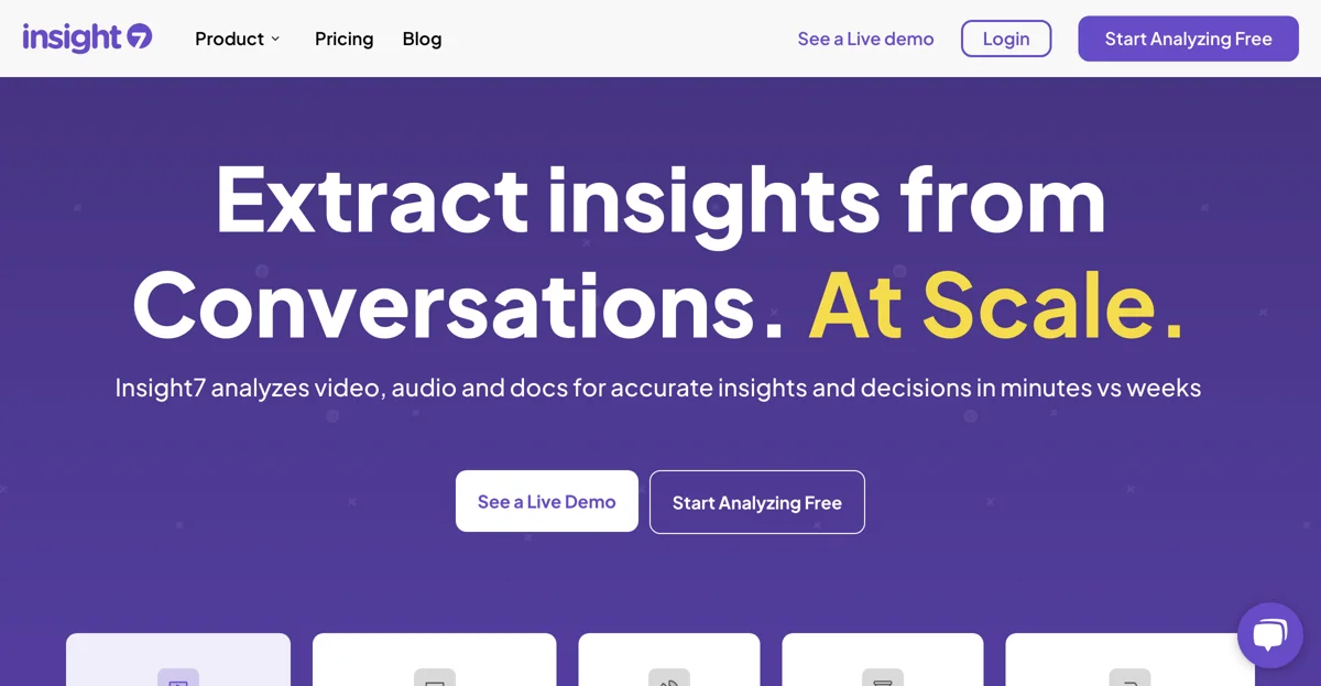 Insight7: AI Tool for Fast Interview Analysis & Market Research