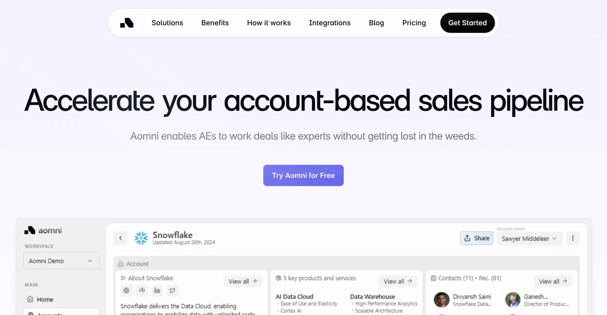 Aomni: Your AI Sales Research Assistant