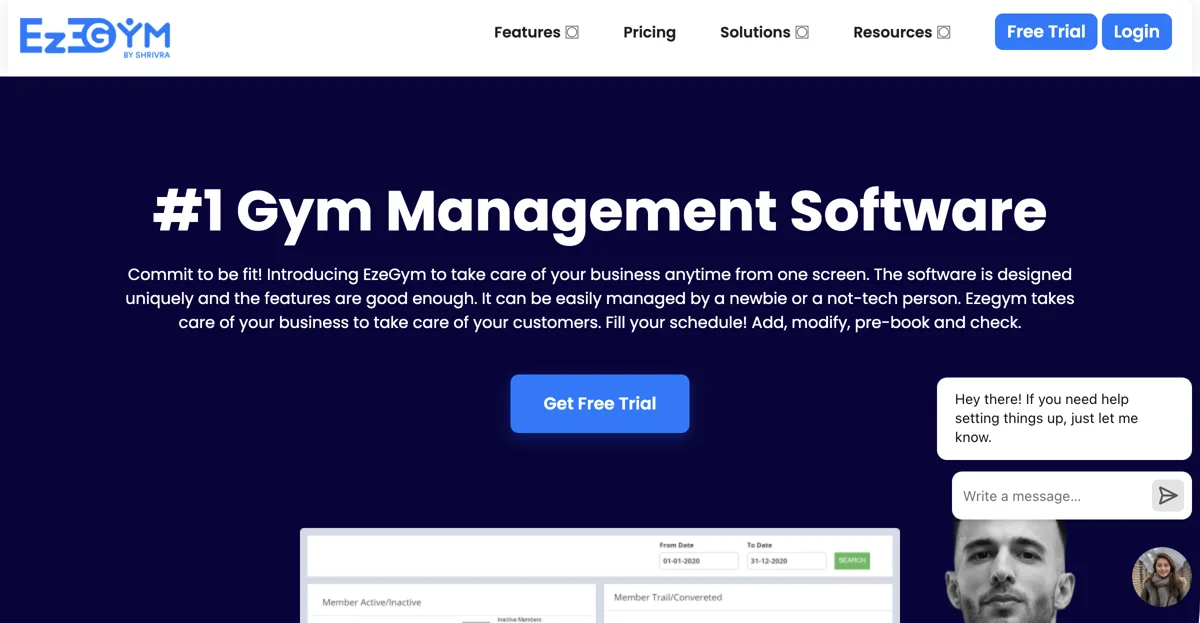 EzeGym: Streamline Your Gym Management Effortlessly