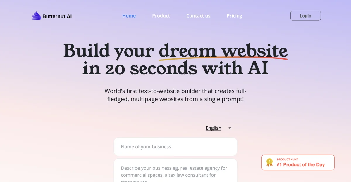 Create Stunning Websites in Seconds with Butternut AI