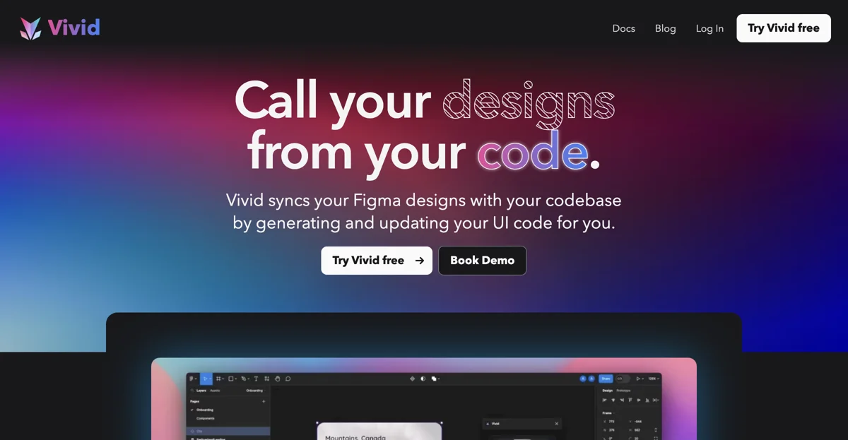 Vivid: Call Your Designs from Your Code