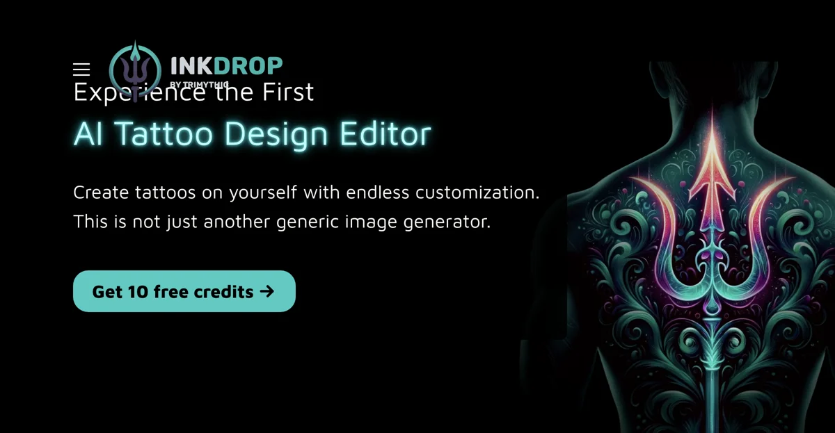 INKDROP: Your AI Tattoo Design Editor