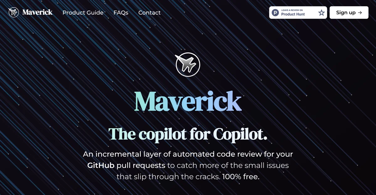 Maverick: Your Free Copilot for GitHub Code Reviews