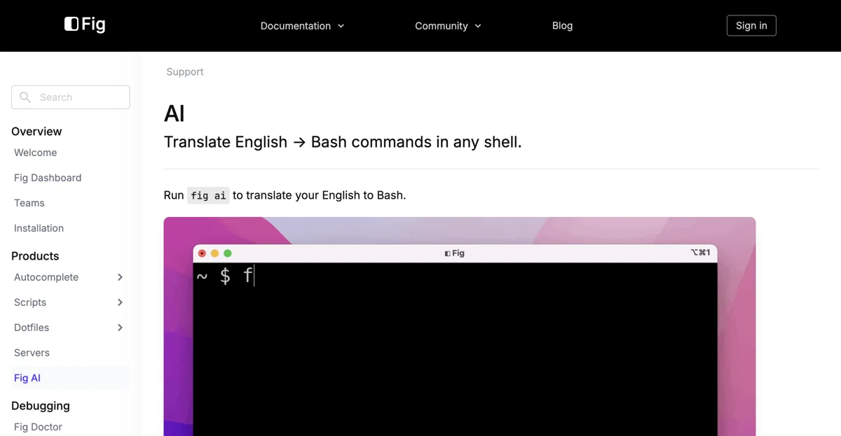 Fig: Trợ Lý Terminal AI Giúp Dịch Lệnh Bash Siêu Dễ