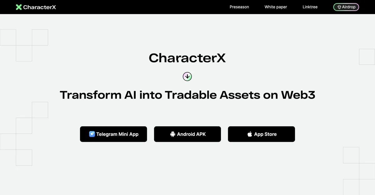 CharacterX: Transform AI into Tradable Assets on Web3