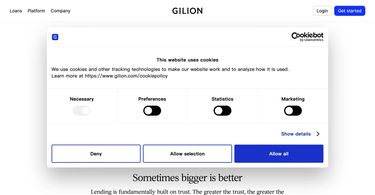 Gilion: Startup Funding, Growth Financing, and Analytics