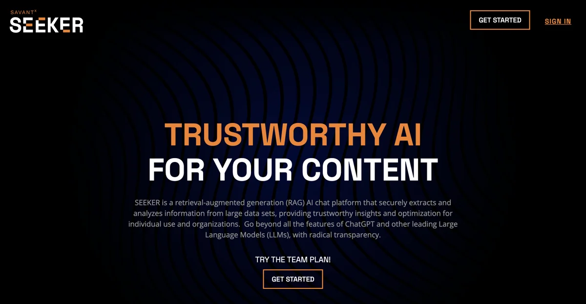 Seeker - Trustworthy AI For Your Content