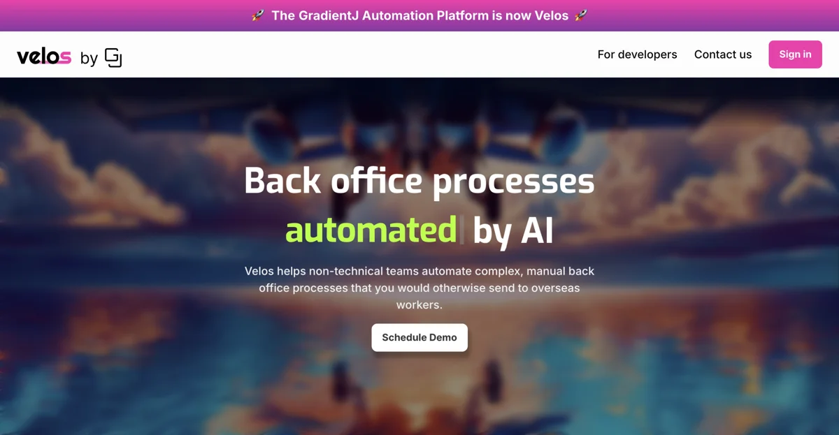 Velos: AI Automation For Your Back Office