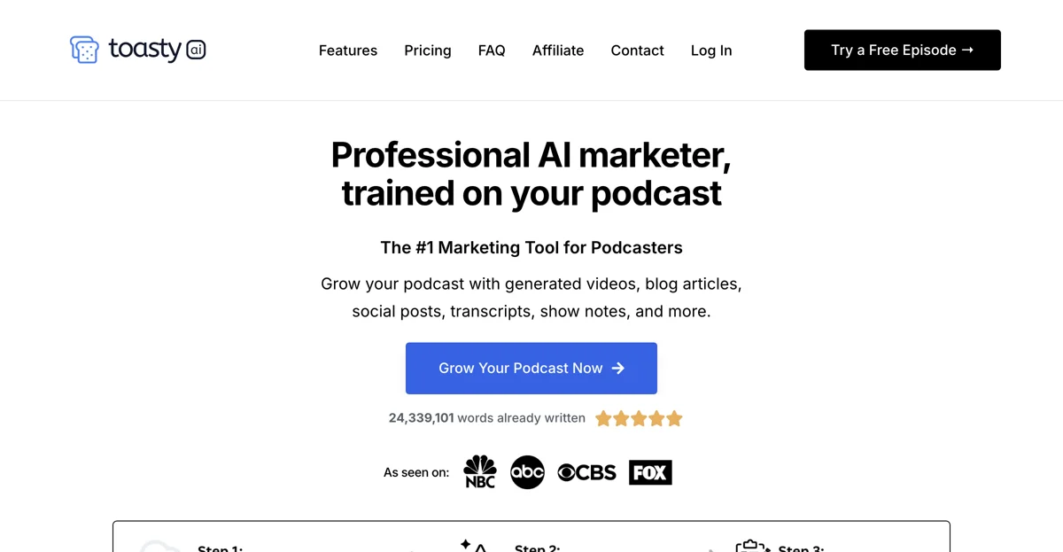 ToastyAI: Elevate Your Podcast with AI Content Creation