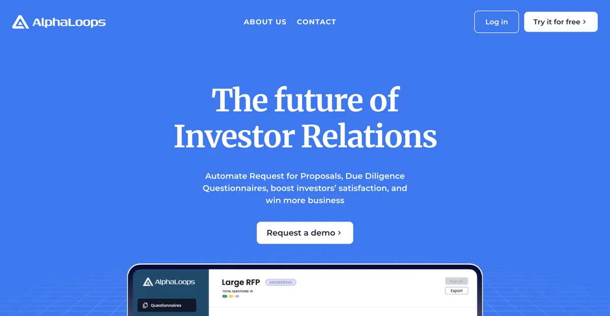 AlphaLoops: Transforming Investor Relations with AI Automation