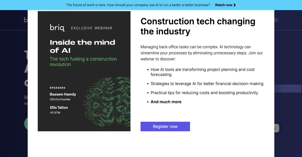 Briq: Revolutionizing Financial Automation in Construction