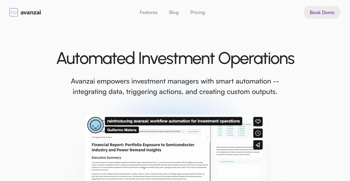 Avanzai: Revolutionizing Financial Workflow Automation