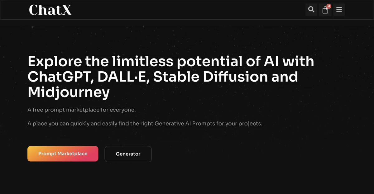 Unlock AI Creativity with ChatX: Your Free Prompt Marketplace