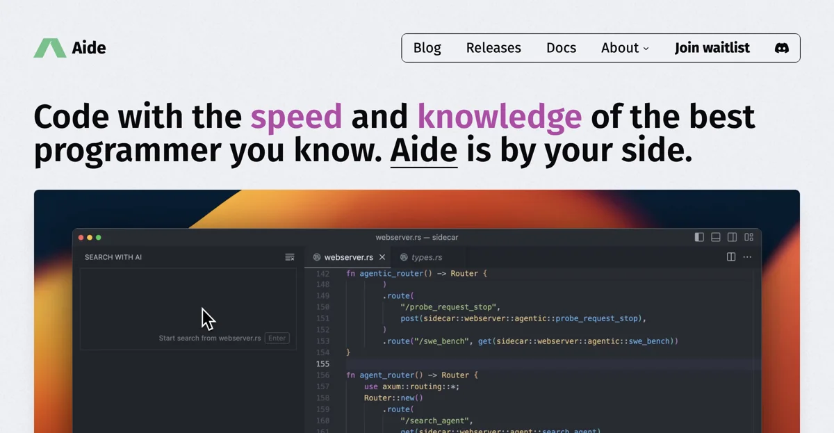 Aide: Your AI-Powered Coding Assistant