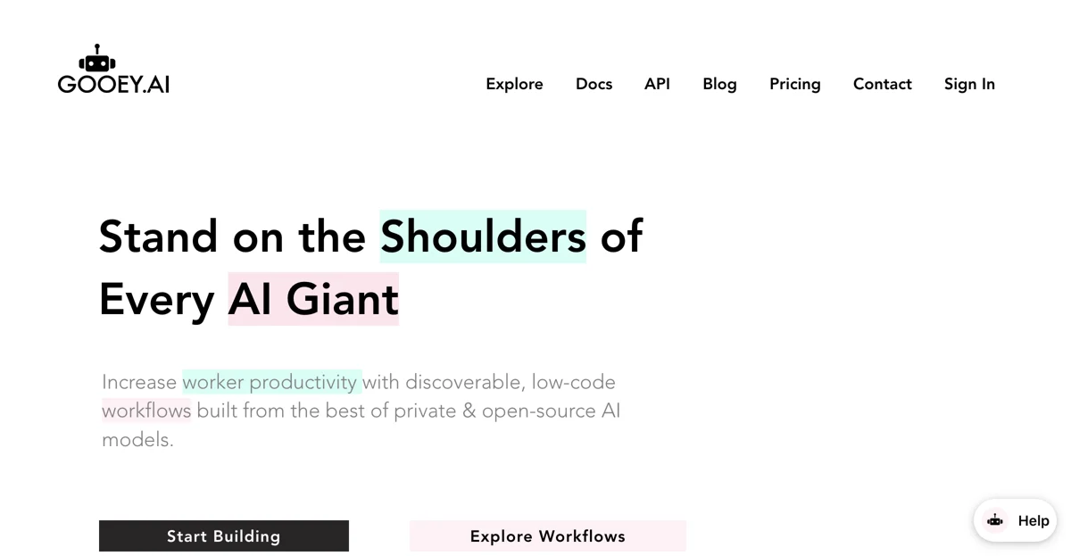 Gooey.AI: Revolutionizing AI Workflows for Everyone