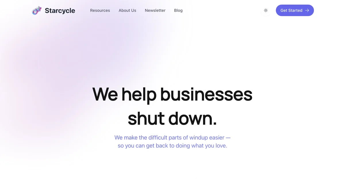 Starcycle: Simplifying Your Business Windup Process