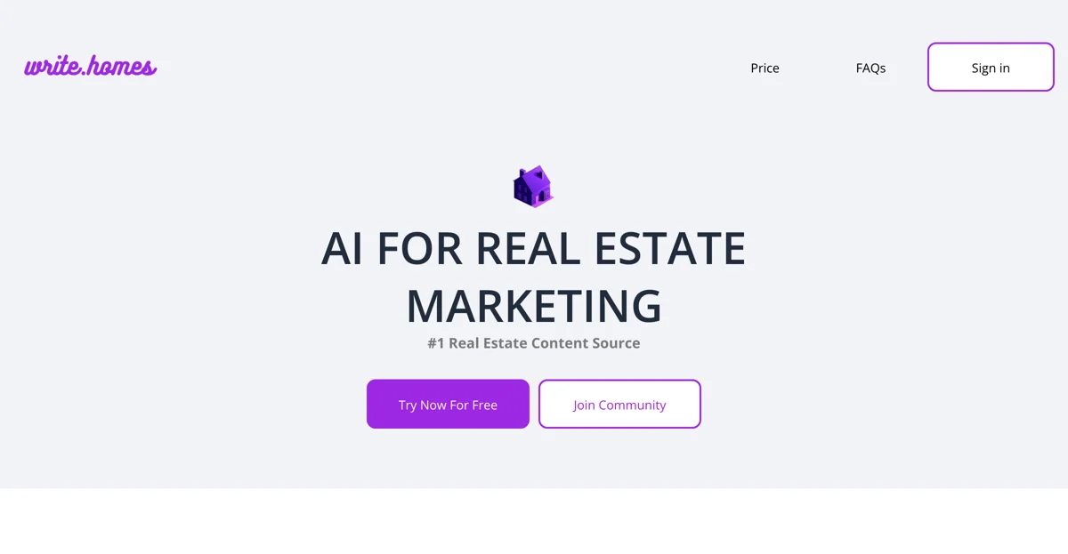 Write.homes: The Ultimate AI Tool for Real Estate Marketing