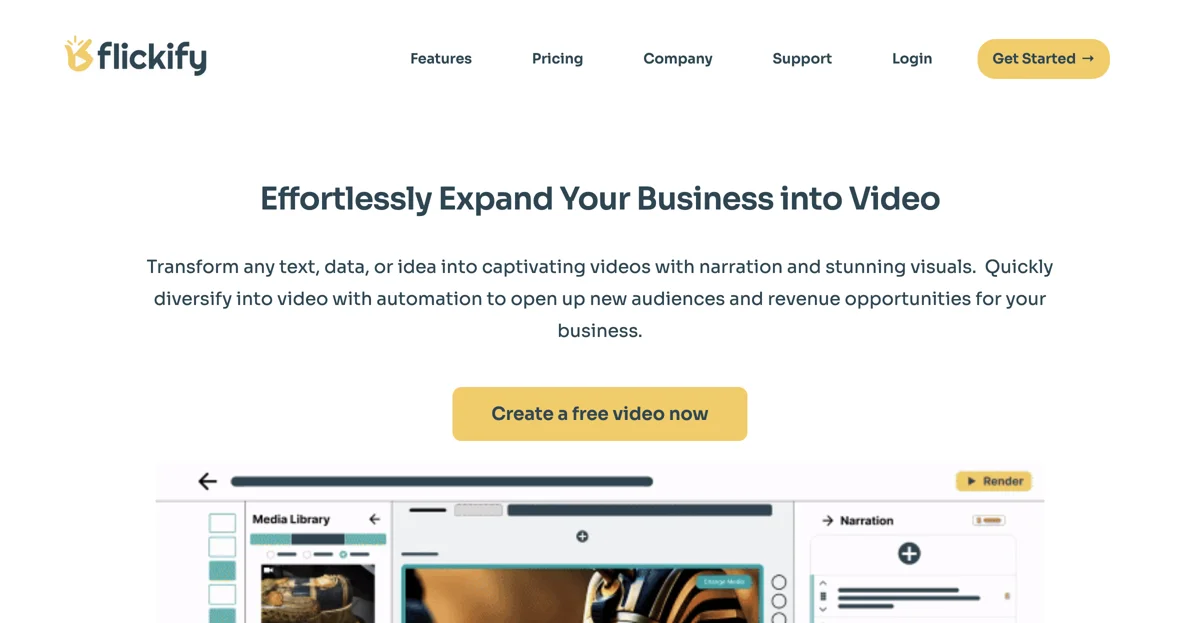 Flickify: Effortlessly Create Engaging Videos from Text