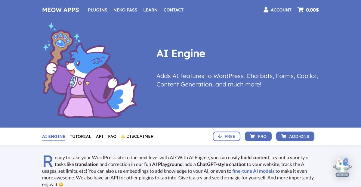 AI Engine: Transform Your WordPress Site with AI Technology