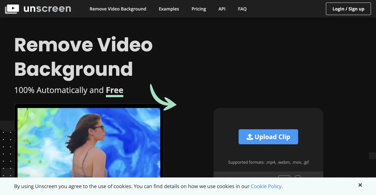 Remove Video Background Automatically with Unscreen
