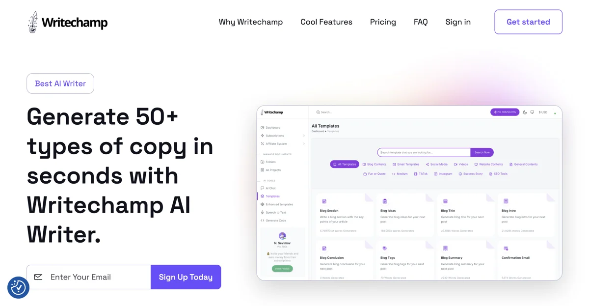 Writechamp: Your Go-To AI Writing Assistant