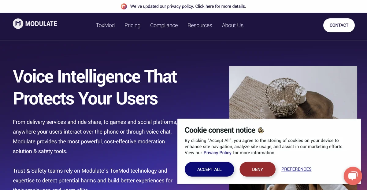 Modulate: Prosocial Voice Intelligence for Safer Communities