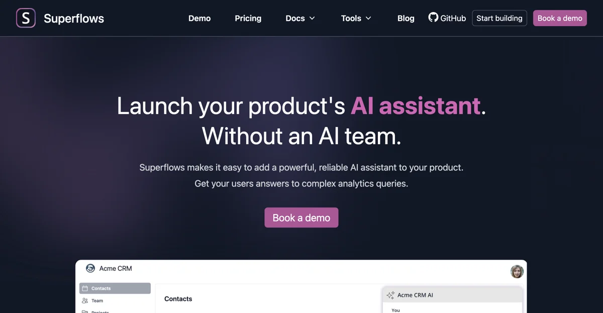 Enhance Your Software with Superflows AI Assistant