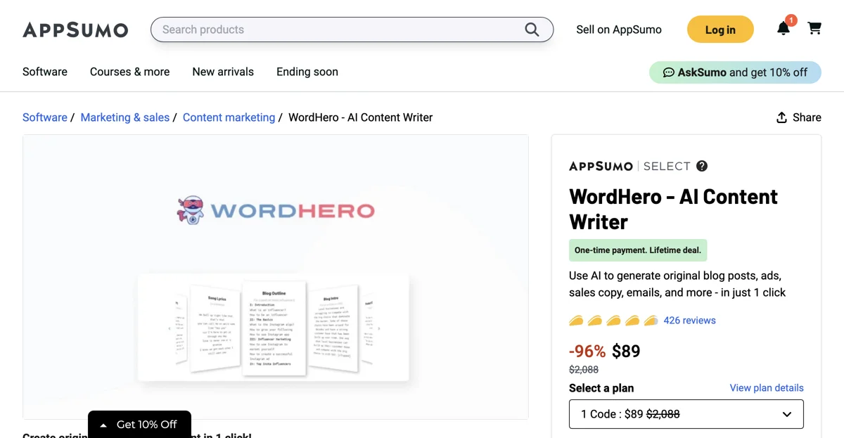 WordHero - AI Content Writer: Create Quality Content Instantly