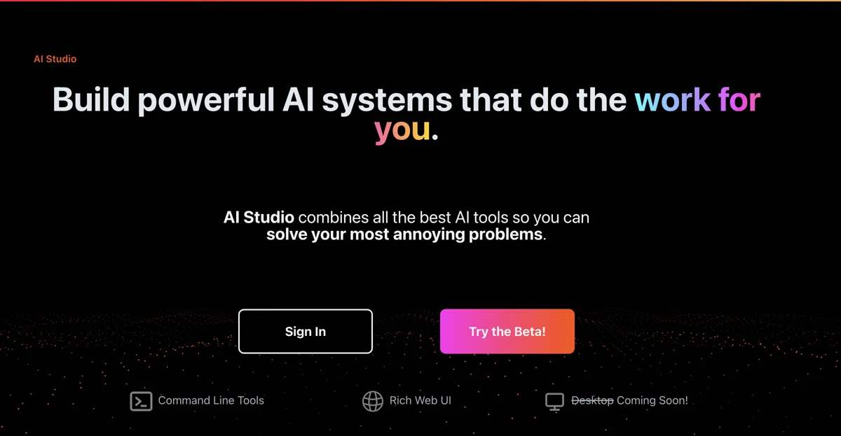 AI Studio: Your All-in-One AI Tools Platform