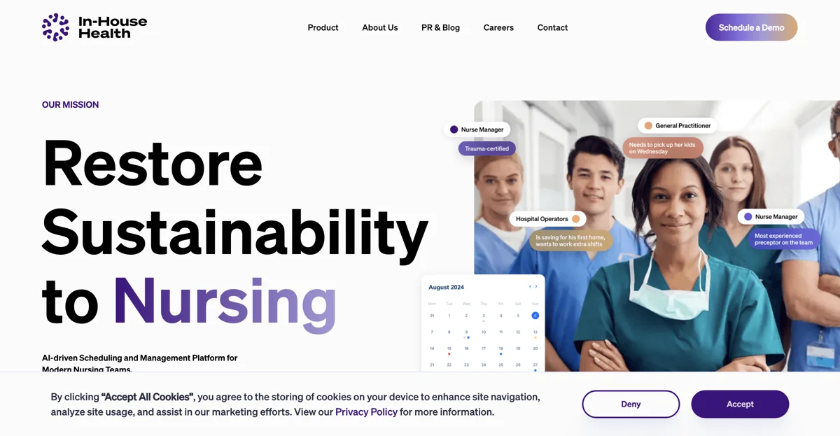 In-House Health: AI-Driven Nurse Scheduling Platform