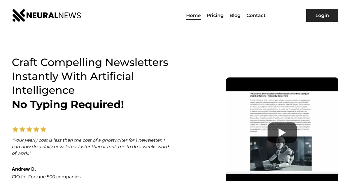 Neural Newsletters: The Ultimate AI Email Marketing Tool