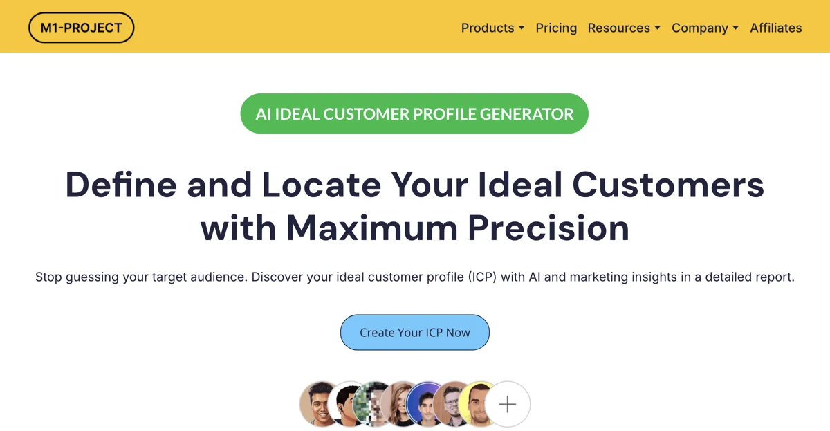 Define Your Ideal Customer with M1 Project's ICP Generator