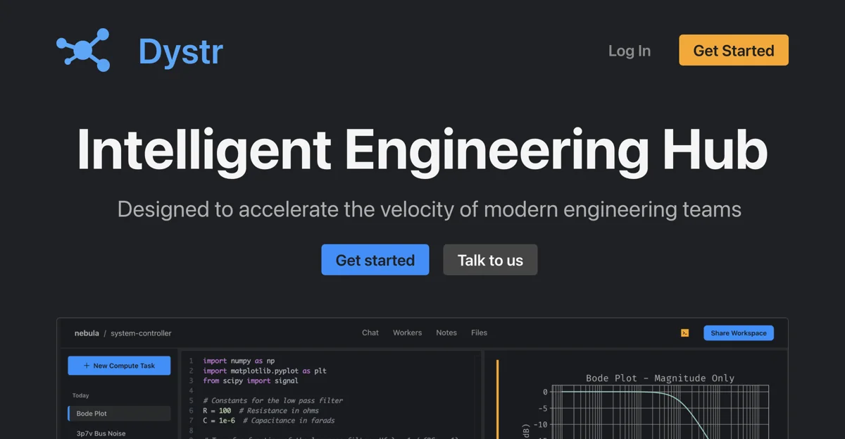 Dystr: The Intelligent Engineering Hub for Modern Teams