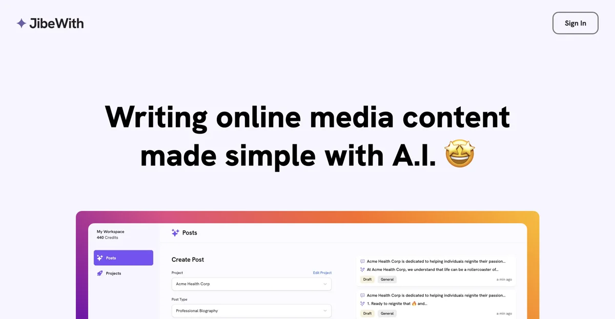 Transform Your Online Content Creation with JibeWith's AI Tools