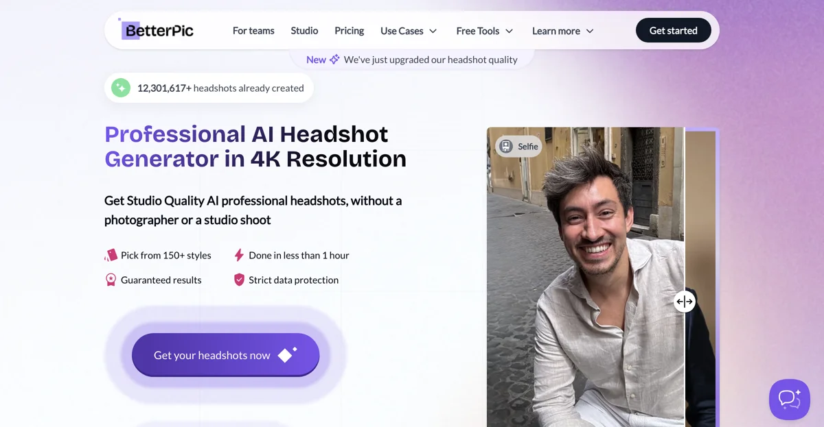 Transform Your Image with BetterPic: AI Headshot Generator