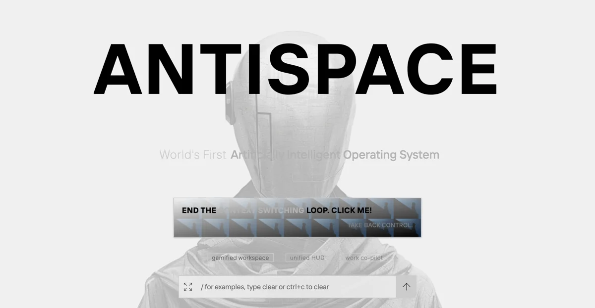 Antispace: The First AI Operating System for Seamless Productivity