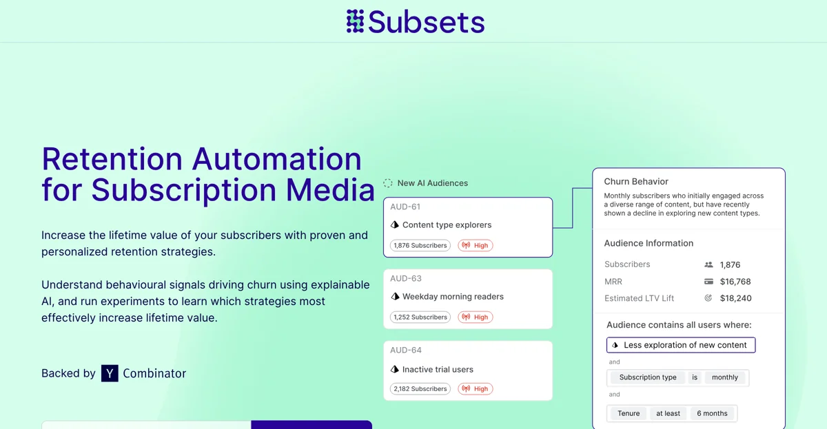 Boost Subscriber Retention with Subsets: Your AI Co-Pilot