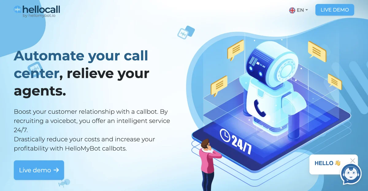 Enhance Customer Service with Hellocall's AI Callbots